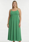 Dress spaghetti elastic waist dolce - Grün