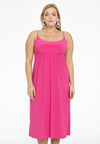 Dress spaghetti elastic waist dolce - rosa