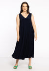 ärmelloses kleid a-linie dolce - blau