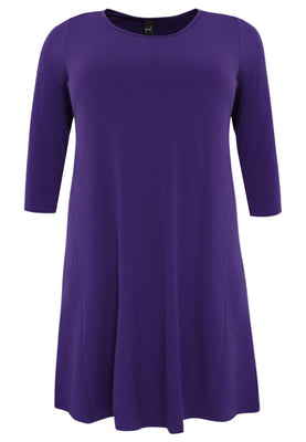 Dress A-line DOLCE - purple  - #4