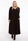 Dress Swing long sleeve DOLCE - brown