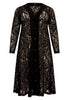 Dress long buttoned LACE - black  - #4