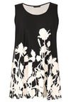 Singlet flare BOUQUET - black - #1