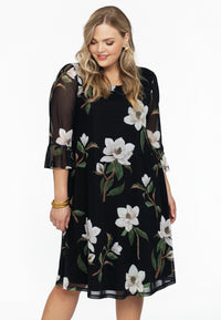 Dress A-line CAMELLIA - black - #1