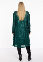 Dress blouse paillettes - green  - #3