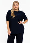 Tunic wide collar DOLCE - blue