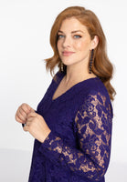 Tunic wide bottom LACE - purple  - #4