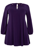 Tunic wide bottom cut-out DOLCE - purple - #4