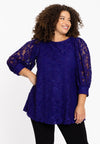 Tunika flare lace - Violett