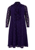 Dress A-line volants LACE - purple  - #4