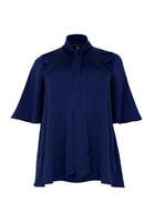 Tunic flare SATINI - blue - #4