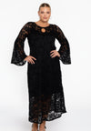 Kleid flare lace - Schwarz