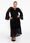 Kleid flare lace - Schwarz