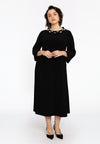 Dress with collar DOLCE - black 