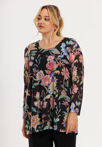 Tunic ORIENTAL FLOWER - black - #1