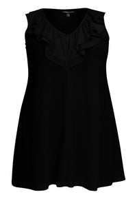 Singlet flare ruffles R DOLCE - black - #4
