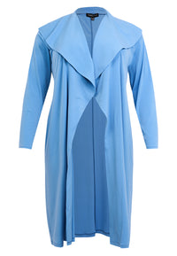 Strickjacke mit drapiertem Schalkragen DOLCECardigan draped shawl DOLCE - blue - #4