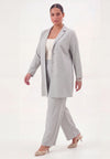 Blazer relaxed PINSTRIPE - grey 