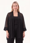 Duster chiffon - Schwarz