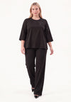Top eco vero FLOWER - black 