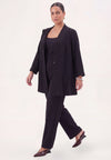 Trousers straight ADRIANA - black