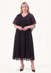 Maxi dress CHIFFON - black - #1
