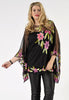 Tunic square roses beading - black 