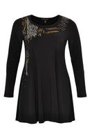 Shirt wide bot strass DOLCE - black  - #4