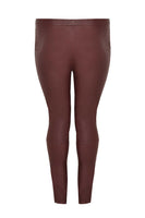 Legging full stretch leather - red  - #3