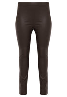 Legging full stretch leather - brown - #1