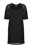 Dress lace voile sleeve - black  - #4