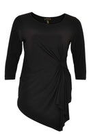 Shirt asym pointy DOLCE - black  - #3