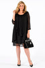 Dress double layer VOILE - black  - #2