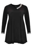 Shirt wide bot strass DOLCE - black - #4