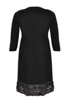 Dress leather roses stroke - black - #3