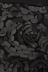 Dress leather roses stroke - black - #5