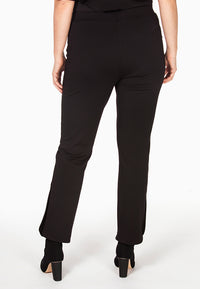 Trousers round slits INTERLOCK - black - #3