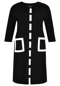 Dress ribbon INTERLOCK - black - #4