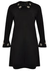 Dress beaded collar INTERLOCK - black - #4