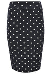 Skirt tube DOTS - blue - #5