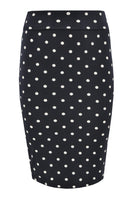 Skirt tube DOTS - blue - #4