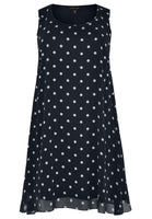 Dress sleeveless DOTS - blue - #4