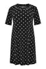 Dress pearl neck DOTS - black  - #2