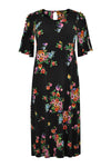Dress asymmetric bottom ROSA - black - #4