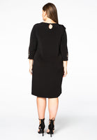 Dress buttoned frill DOLCE - black - #3