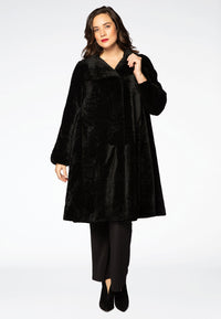 Coat astrakhan - black - #2