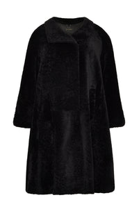 Coat astrakhan - black - #4