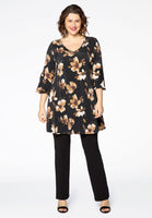 Tunic ROSE wide bottom - black - #2