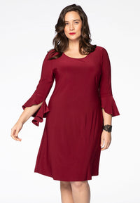 Dress DOLCE circle sleeve - red - #1