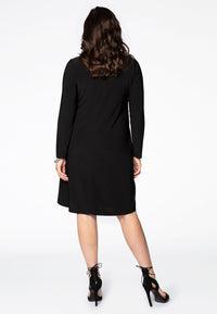 Dress DOLCE flower collar - black - #3